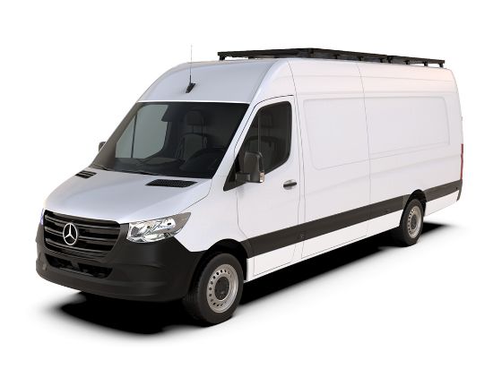 Picture of Mercedes Benz Sprinter 170in/L3/LWB Wheelbase w/OEM Tracks (2006-Current) Slimline II Roof Rack Kit - by Front Runner