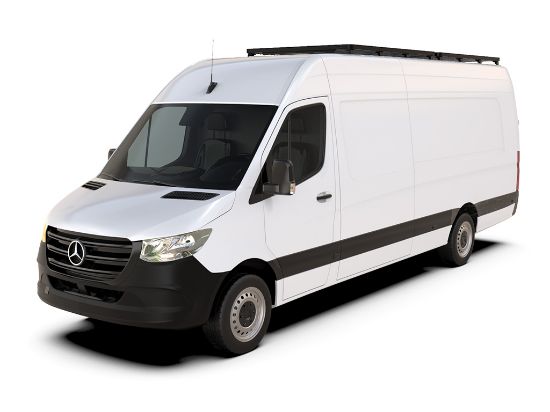 Picture of Mercedes Benz Sprinter 170in/L3/LWB Wheelbase w/OEM Tracks (2006-Current) Slimline II Roof Rack Kit / Tall - by Front Runner